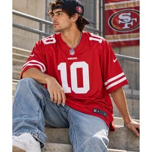 Nike Jimmy Garoppolo #10 San Francisco 49ers NFL Jersey Mens 3XL Red Football